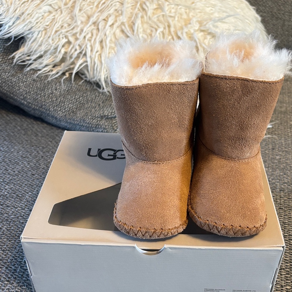 UGG Brown Kids Shearling Boots